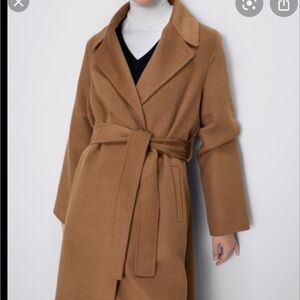 Zara Brown Handmade Wool Coat